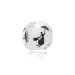 PANDORA Disney, Mary Poppins' Silhouette Charm, bel in črn emajl - 797510ENMX PANDORA Disney, Mary Poppins' Silhouette Charm, bel in črn emajl - 797510ENMX