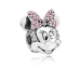 PANDORA Disney, svetleča sponka za portret Minnie, prozoren CZ in roza emajl - 797496CZS PANDORA Disney, svetleča sponka za portret Minnie, prozoren CZ in roza emajl - 797496CZS