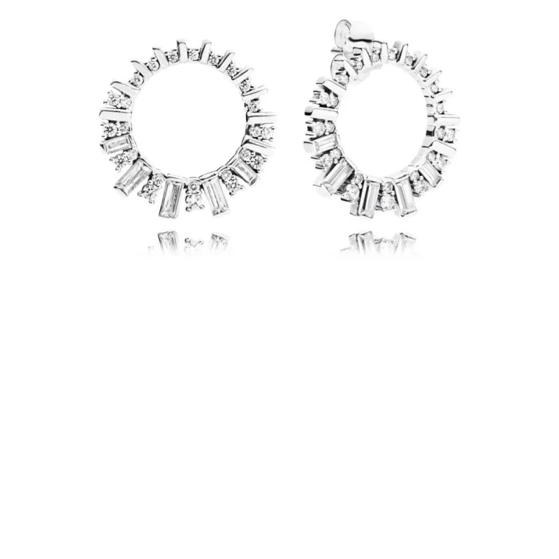 (slika za) PANDORA Glacial Beauty Drop Earrings, Clear CZ - 297545CZ - Slika izdelka