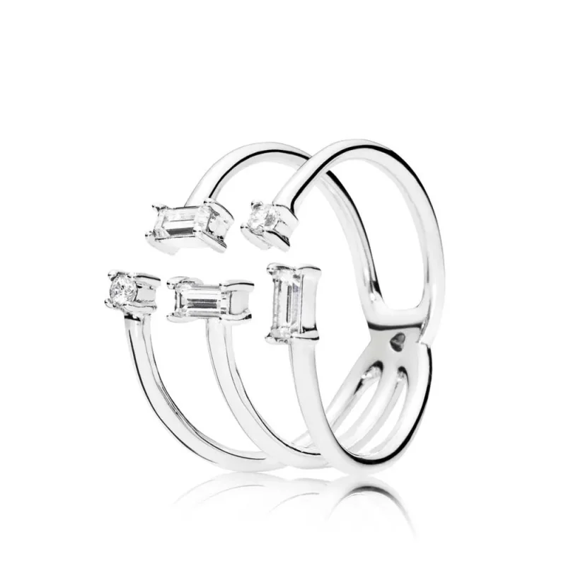 (slika za) PANDORA Shards of Sparkle prstan, prozoren CZ - 197527CZ - Slika izdelka