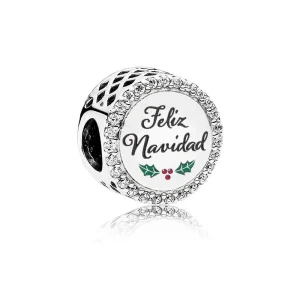 (slika za) Viseči obesek PANDORA Feliz Navidad, mešani emajl - ENG792016CZ_22