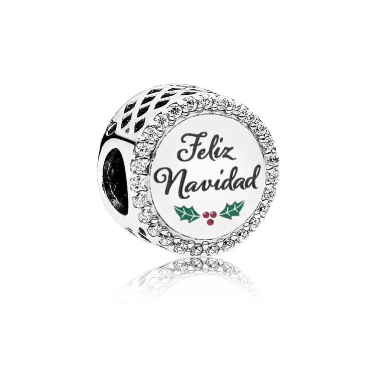Viseči obesek PANDORA Feliz Navidad, mešani emajl - ENG792016CZ_22