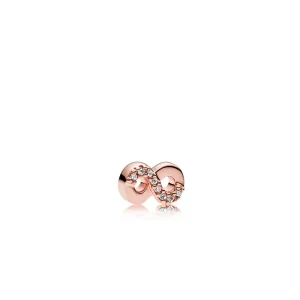 (slika za) Infinite Love Petite Locket Charm, PANDORA Rose™ & Clear CZ - 782178CZ