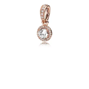 (slika za) Obesek Classic Elegance, PANDORA Rose™ & Clear CZ - 380379CZ