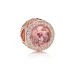 Obesek Radiant Hearts, PANDORA Rose™, Blush Pink Crystal & Clear CZ - 781725NBP