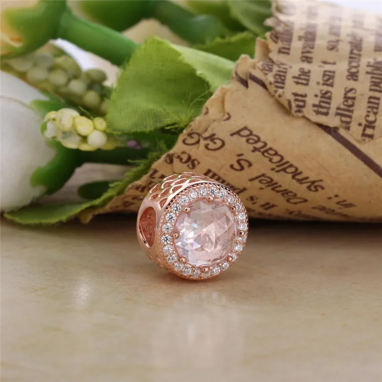 Obesek Radiant Hearts, PANDORA Rose™ & Clear CZ - 781725CZ