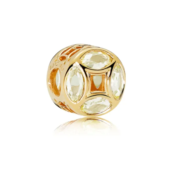 (slika za) Obesek s kovanci sreče, PANDORA Shine™ Sunshine Yellow CZ - 767821CSY
