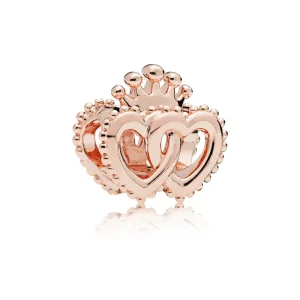 (slika za) Obesek United Regal Hearts, PANDORA Rose™ - 787670