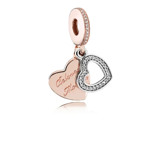 (slika za) Obesek za ljubljeno mamo, PANDORA Rose™ & Clear CZ - 781883CZ