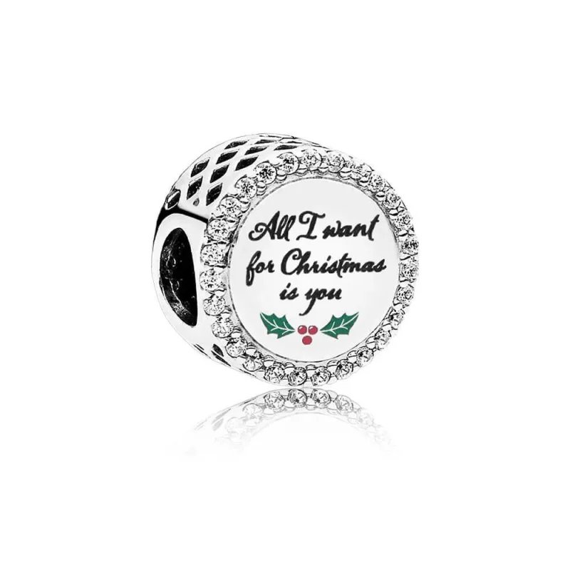 (slika za) PANDORA All I Want for Christmas Charm, Clear CZ - ENG792016CZ_21 - Slika izdelka