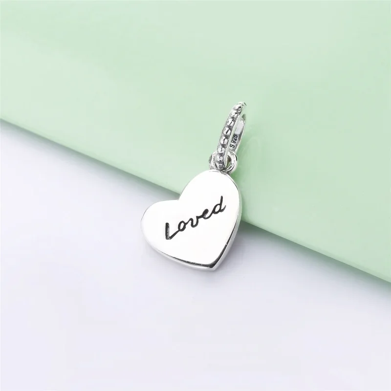 (slika za) PANDORA Asimetrični obesek Srce ljubezni, mešani emajl - 797820ENMX - Ogled 4