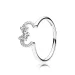 PANDORA Disney, Minnie Silhouette Ring, Clear CZ - 197509CZ