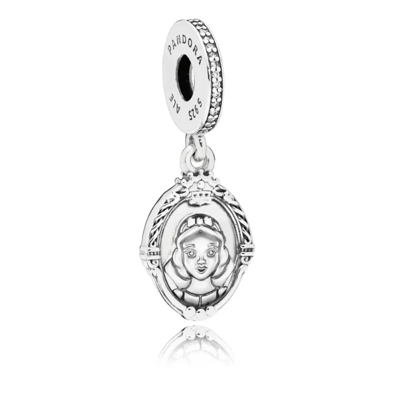 (slika za) PANDORA Disney, viseči obesek Evil Queen's Magic Mirror, prozoren CZ - 797485CZ - Slika izdelka