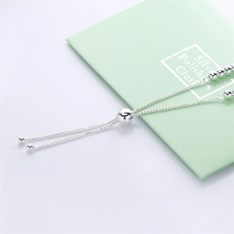 (slika za) PANDORA Drsna zapestnica Niz perlic - 597749 - Ogled 4