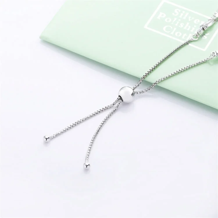 PANDORA Glacial Beauty drsna zapestnica, prozorna CZ - 597558CZ