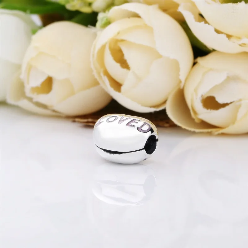 (slika za) PANDORA Obesek Ljubljeno srce, pudrasto roza emajl - 797807EN124 - Ogled 4