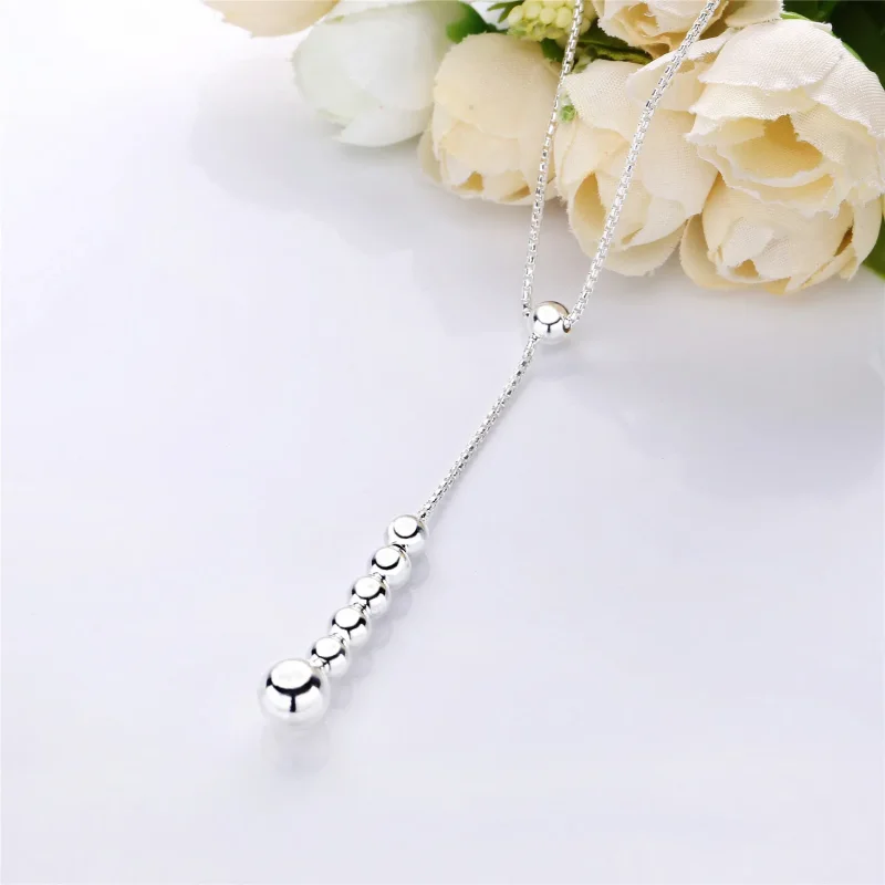 (slika za) PANDORA Ogrlica iz niza perlic - 397750 - Ogled 2