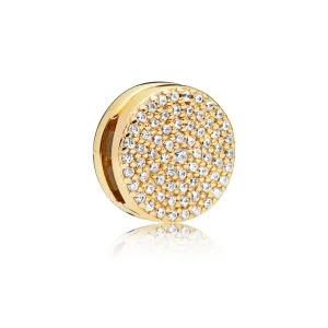 (slika za) PANDORA Reflexions™ Dazzling Elegance Clip Charm, PANDORA Shine™ & Clear CZ - 767583CZ