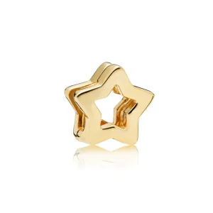 (slika za) PANDORA REFLEXIONS™ Sleek Star Clip Charm, PANDORA Shine™ - 767544