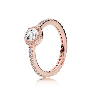 (slika za) Prstan Classic Elegance, PANDORA Rose™ & Clear CZ - 180946CZ