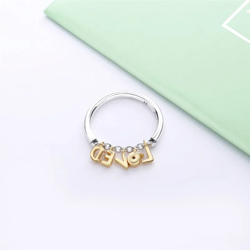 (slika za) Prstan Loved Script, PANDORA Shine™, prozoren CZ - 167799CZ - Ogled 2