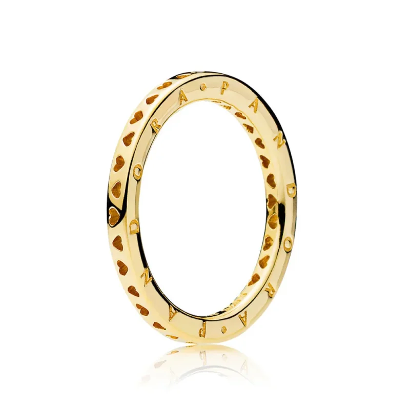 (slika za) Prstan Signature Hearts of PANDORA, PANDORA Shine™ - 167134 - Slika izdelka