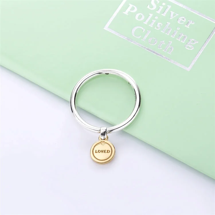 Prstan z medaljonom ljubezni, PANDORA Shine™ - 167823
