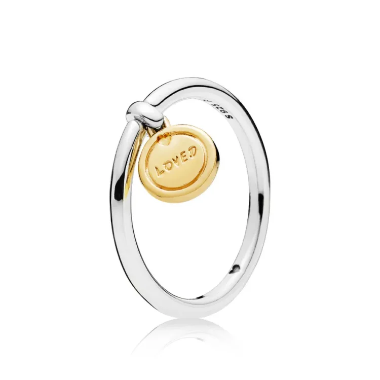 Prstan z medaljonom ljubezni, PANDORA Shine™ - 167823