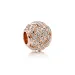 Sparkling Love Knot Charm, PANDORA Rose™ & Clear CZ - 781537CZ