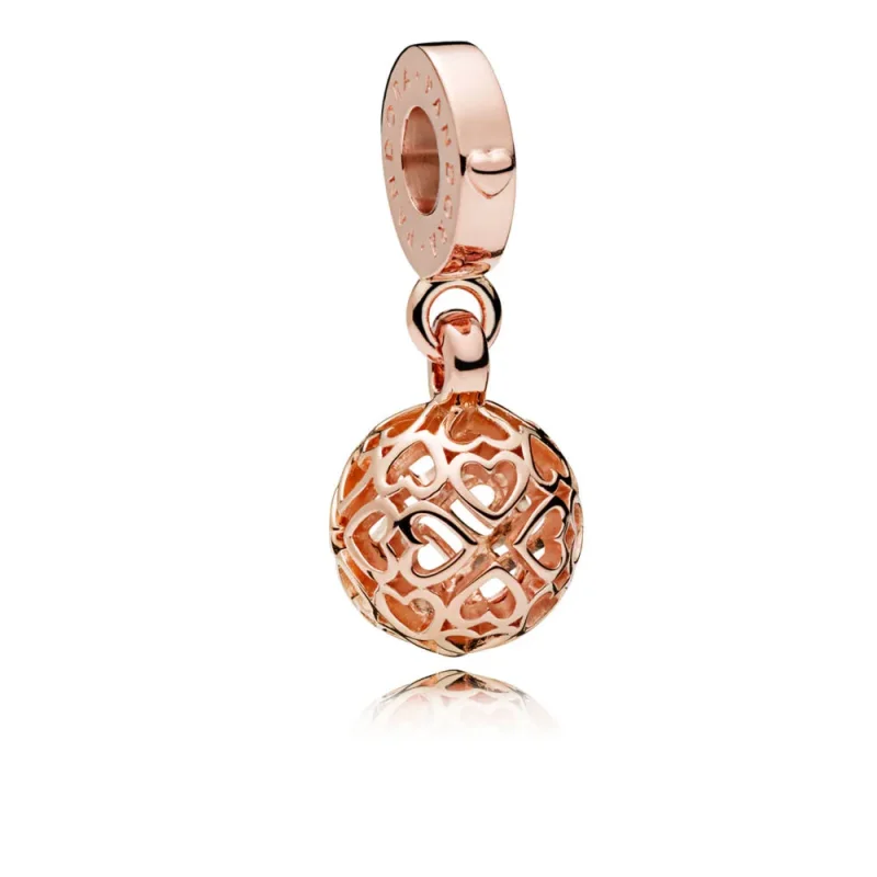 (slika za) Viseči obesek Harmonious Hearts, PANDORA Rose™ - 787255 - Slika izdelka