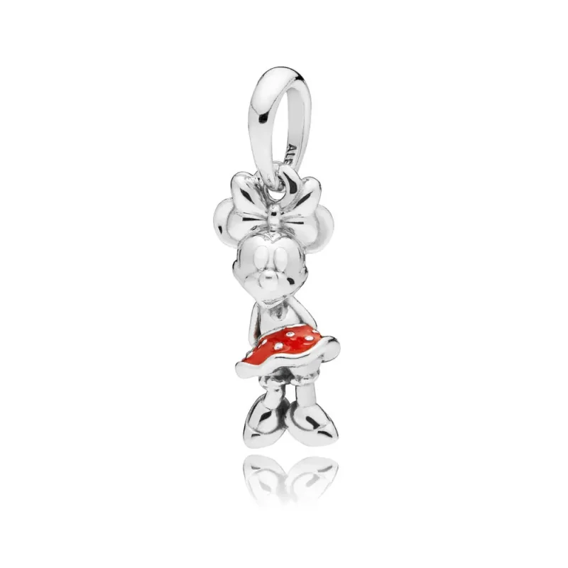 (slika za) Disney, PANDORA Minnie's Polka Dot Red Dress Pendant - 397768EN09 - Slika izdelka
