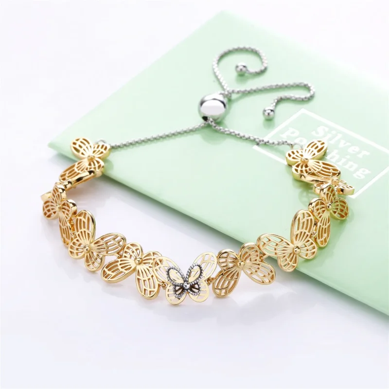 (slika za) Drsna zapestnica Openwork Butterflies, Pandora Shine™ - 567957 - Ogled 2