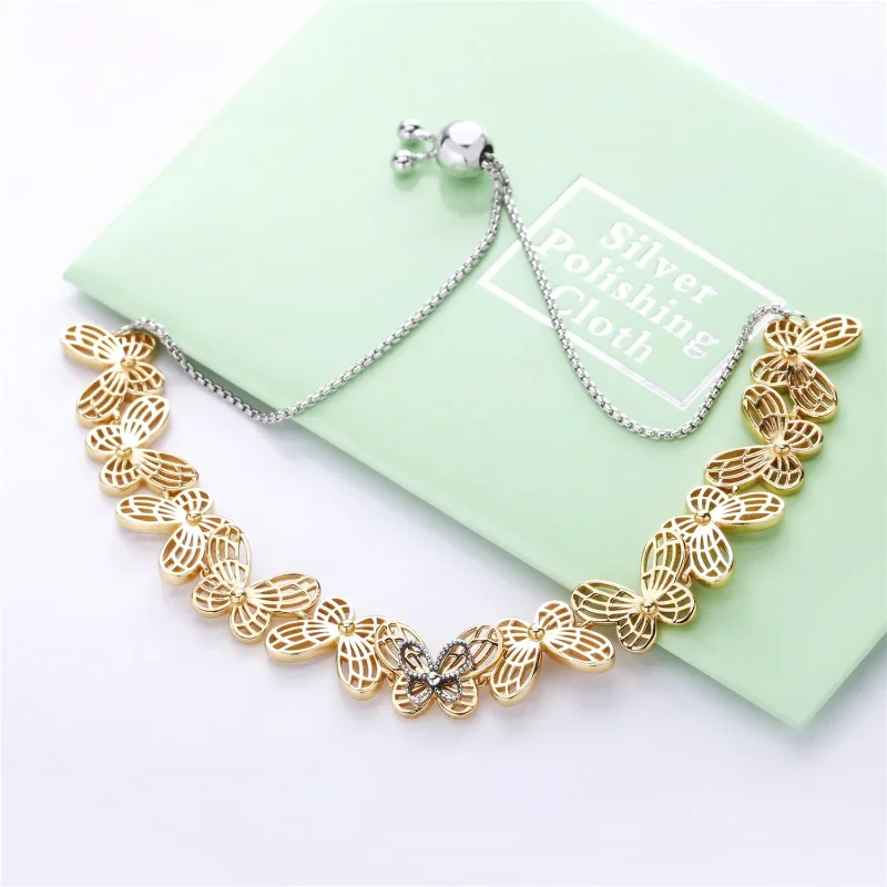 (slika za) Drsna zapestnica Openwork Butterflies, Pandora Shine™ - 567957 - Ogled 3