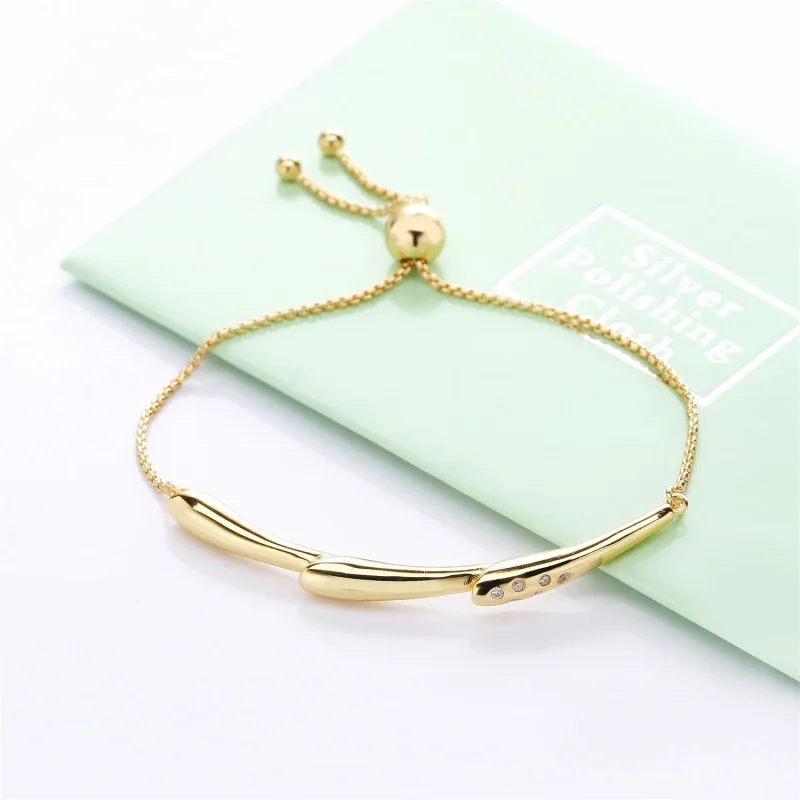 (slika za) Drsna zapestnica s steblom cvetja, Pandora Shine™ - 567917CZ - Ogled 2