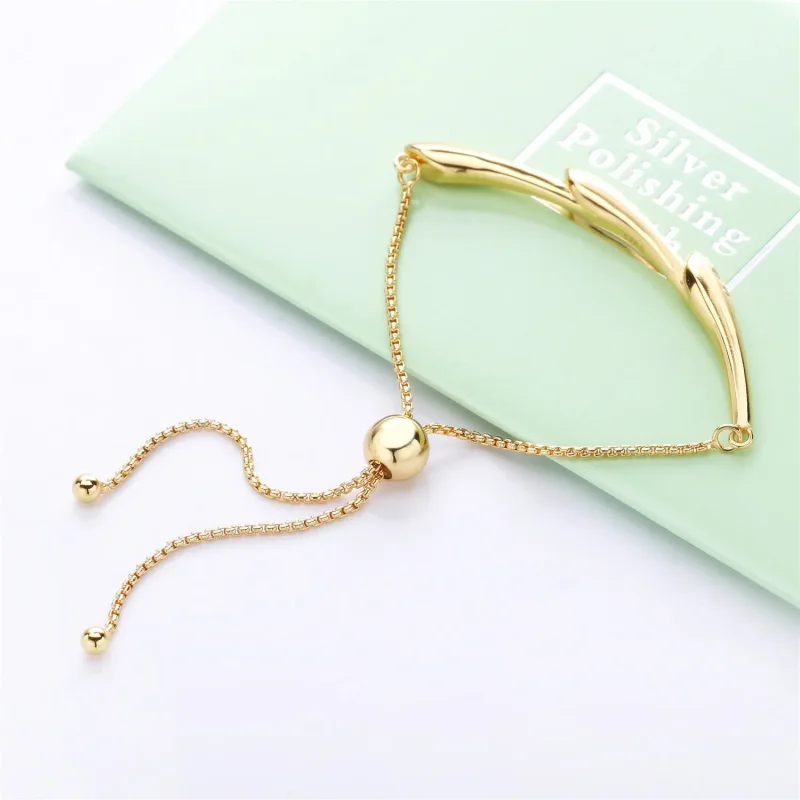 (slika za) Drsna zapestnica s steblom cvetja, Pandora Shine™ - 567917CZ - Ogled 3