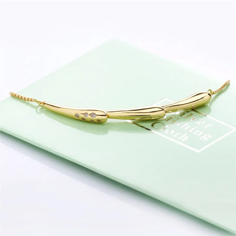 (slika za) Drsna zapestnica s steblom cvetja, Pandora Shine™ - 567917CZ - Ogled 4