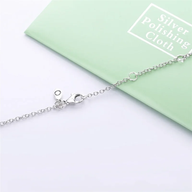 (slika za) Dvobarvna ogrlica PANDORA Loved Script - 367818 - Ogled 5