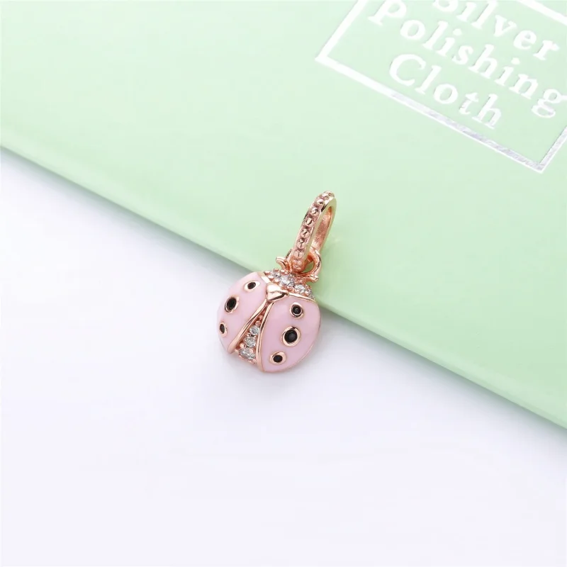 (slika za) Obesek Lucky Pink Ladybird, Pandora Rose™ - 387909EN160 - Ogled 2
