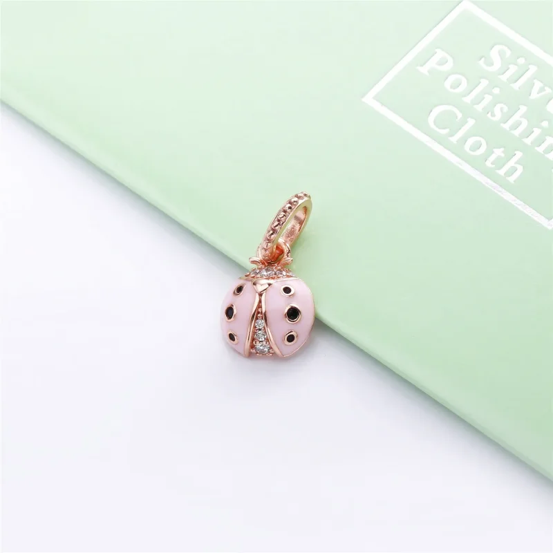 (slika za) Obesek Lucky Pink Ladybird, Pandora Rose™ - 387909EN160 - Ogled 4