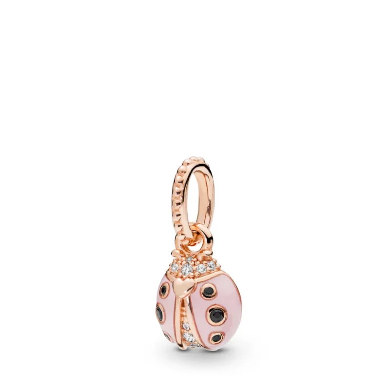 (slika za) Obesek Lucky Pink Ladybird, Pandora Rose™ - 387909EN160 - Slika izdelka