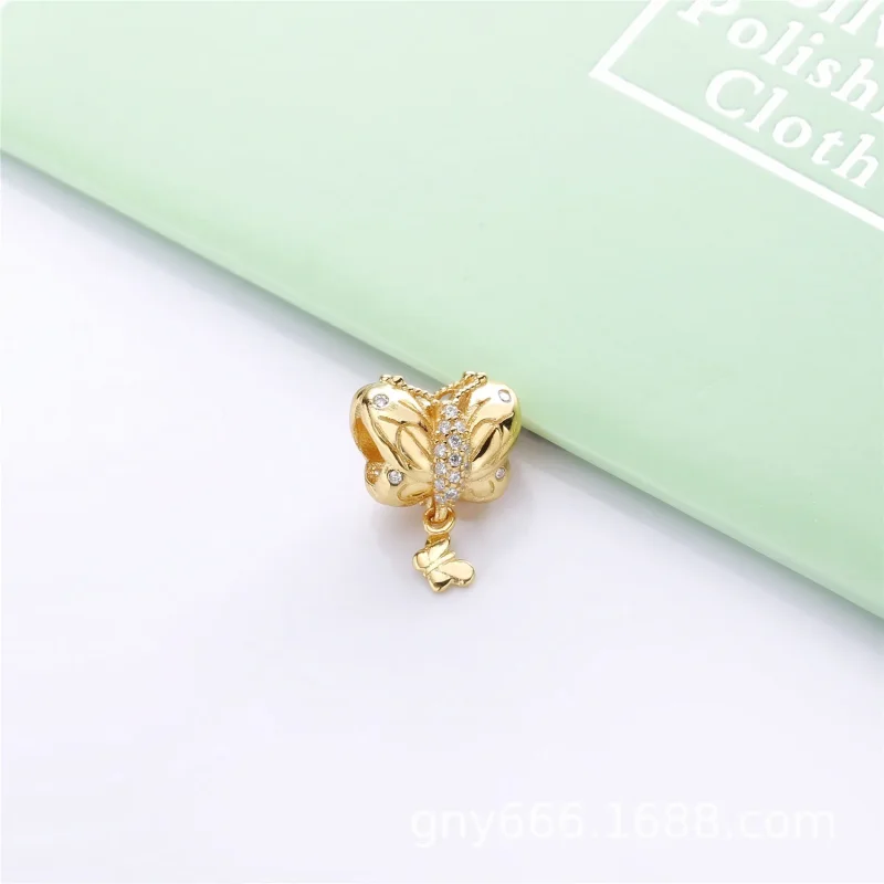 (slika za) Okrasni obesek z metulji, Pandora Shine™ - 767899CZ - Ogled 4