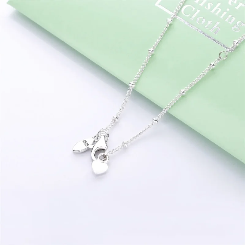 (slika za) PANDORA bleščeča puščica srebrna ogrlica - 397795CZ - Ogled 4