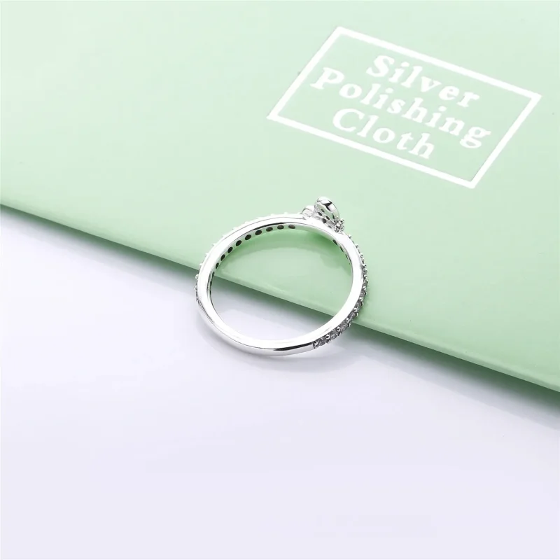 (slika za) PANDORA Bleščeči prstan z metulji - 197948CZ - Ogled 4