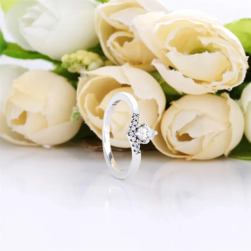 (slika za) PANDORA Prstan Klasičnih želja - 197790CZ - Ogled 2