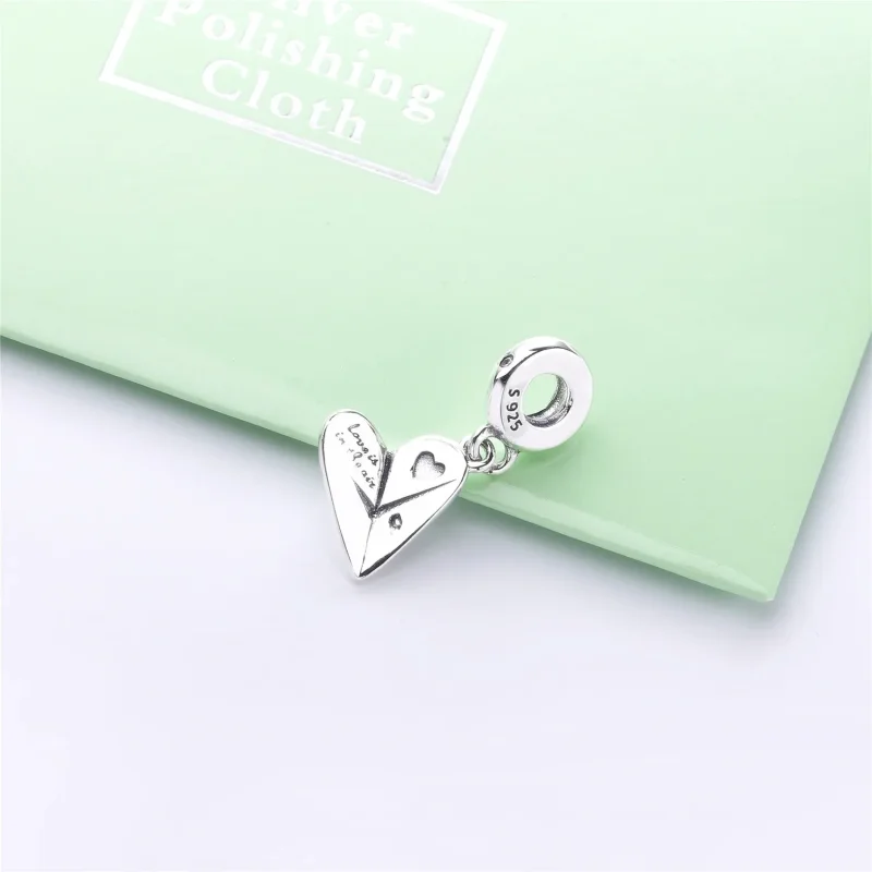 (slika za) Viseči obesek iz papirnatega letala v obliki srca - 797876CZ - Ogled 4