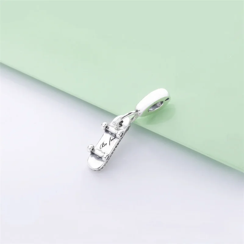 (slika za) Viseči obesek za rolko PANDORA Be Free, prozoren CZ - 797206CZ - Ogled 5