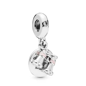 (slika za) Daljnogled PANDORA Heart Charm Dangle - 798062CZ
