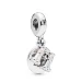 Daljnogled PANDORA Heart Charm Dangle - 798062CZ
