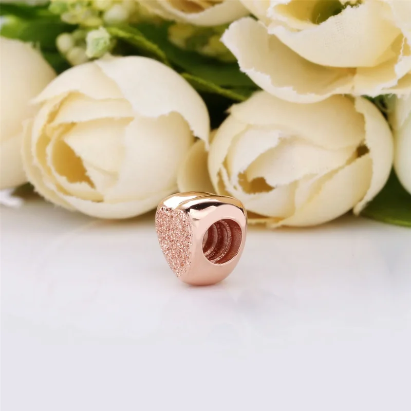 (slika za) Matte Brilliance Heart Charm, Pandora Rose™ - 787881 - Ogled 3