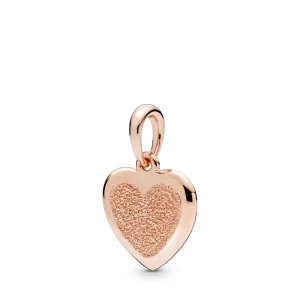 (slika za) Matte Brilliance Heart Obesek, Pandora Rose™ - 387926